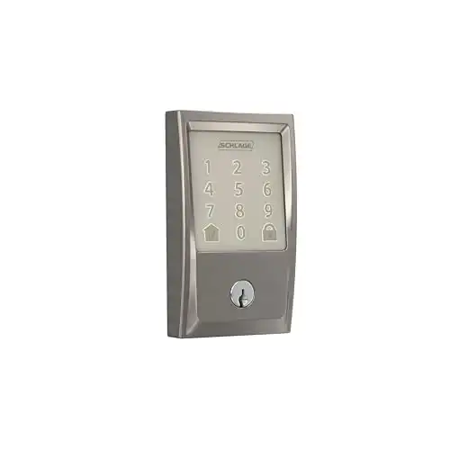 Schlage Encode Smart Wi-Fi Deadbolt with Century Trim in Satin Nickel