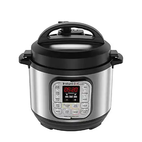 Instant Pot Duo 7-in-1 Mini Electric Pressure Cooker, Slow Rice Cooker, Steamer, Sauté, Yogurt Maker, Warmer & Sterilizer, Includes Free App with over 1900 Recipes, Stainless Steel, 3 Quart