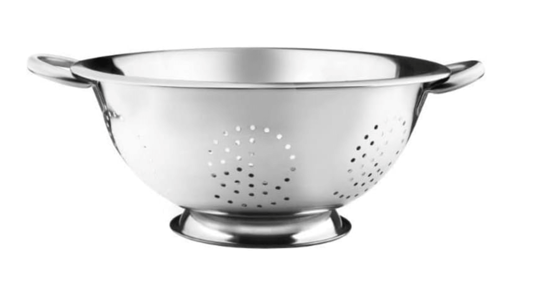 YBM HOME Colander Stainless Steel Set with Heavy Duty Handles and Self Draining Stable Ring Base, 5 