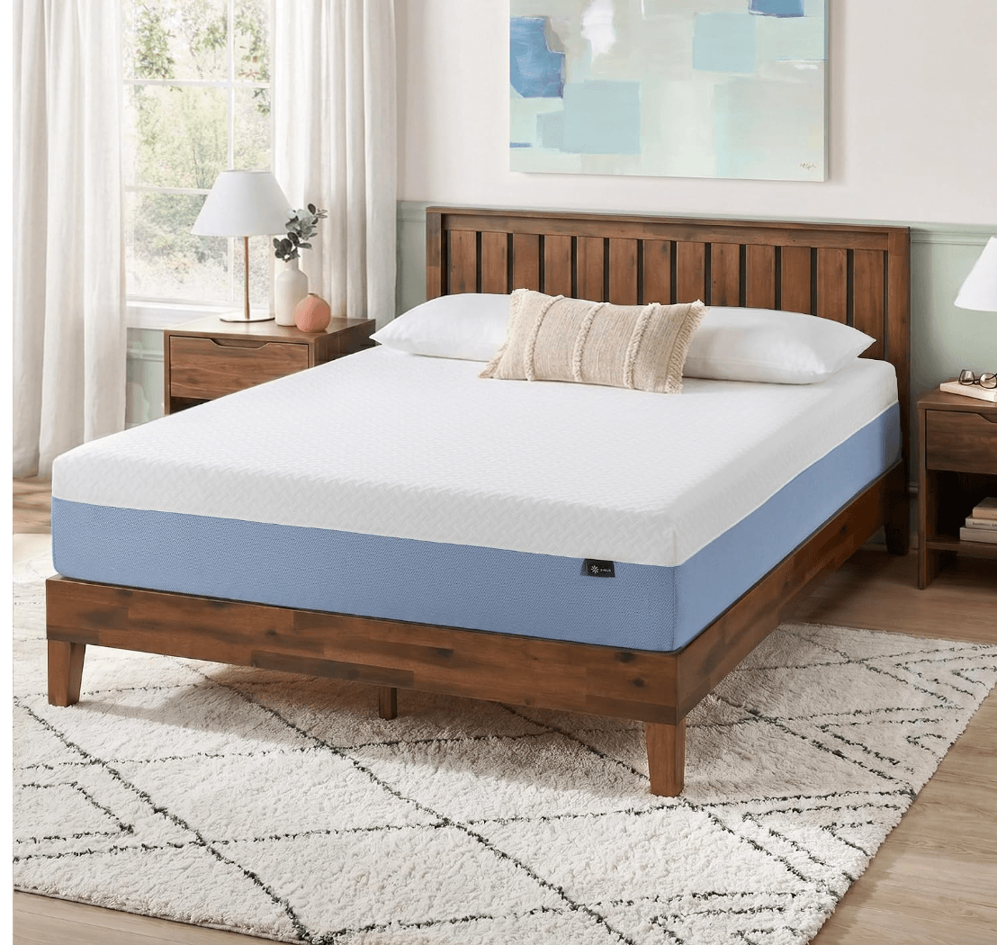 Zinus 10 Inch King Cooling Essential Memory Foam Mattress, Medium Feel