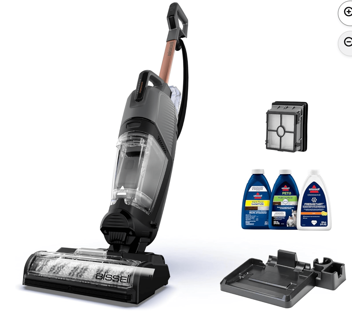 BISSELL CrossWave HydroSteam 3-in-1 Wet Dry Vacuum Mop, 35151