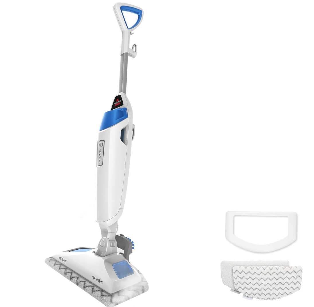 BISSELL Steam Mop 1940A PowerFresh Floor Steam Cleaner for Hard Wood & Tile with Natural Sanitizatio