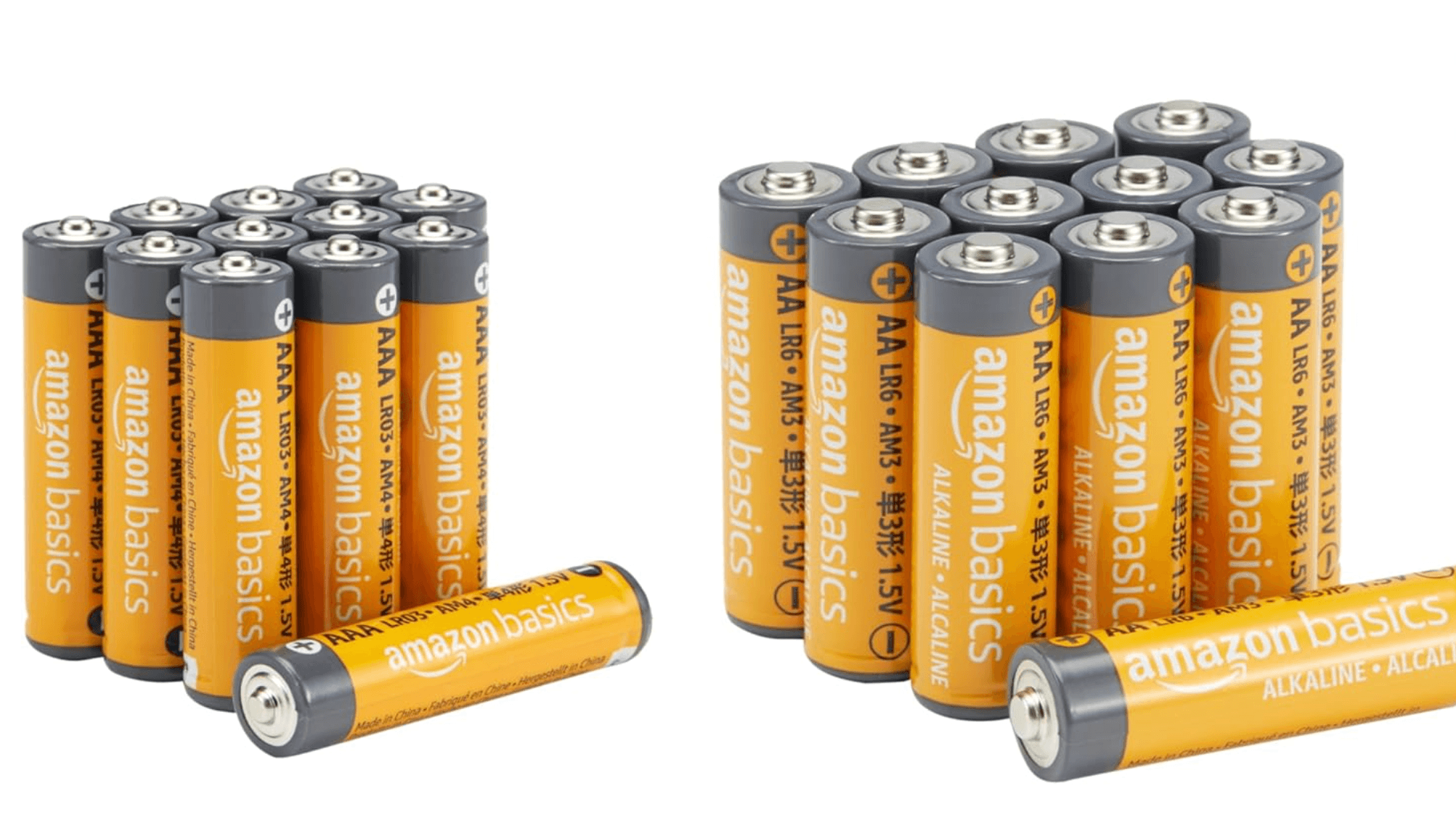 Amazon Basics 24-Count AA & AAA High-Performance Alkaline Batteries Value Pack, 12 AA and 12 AAA Bat