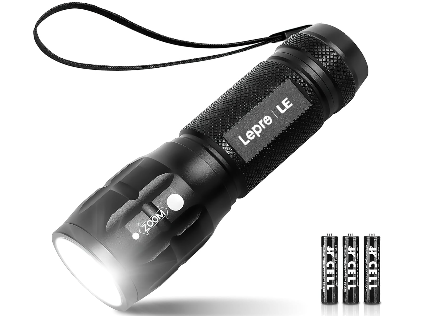 Lepro Lighting Ever LED Flashlight, High Lumens Waterproof Adjustable Focus