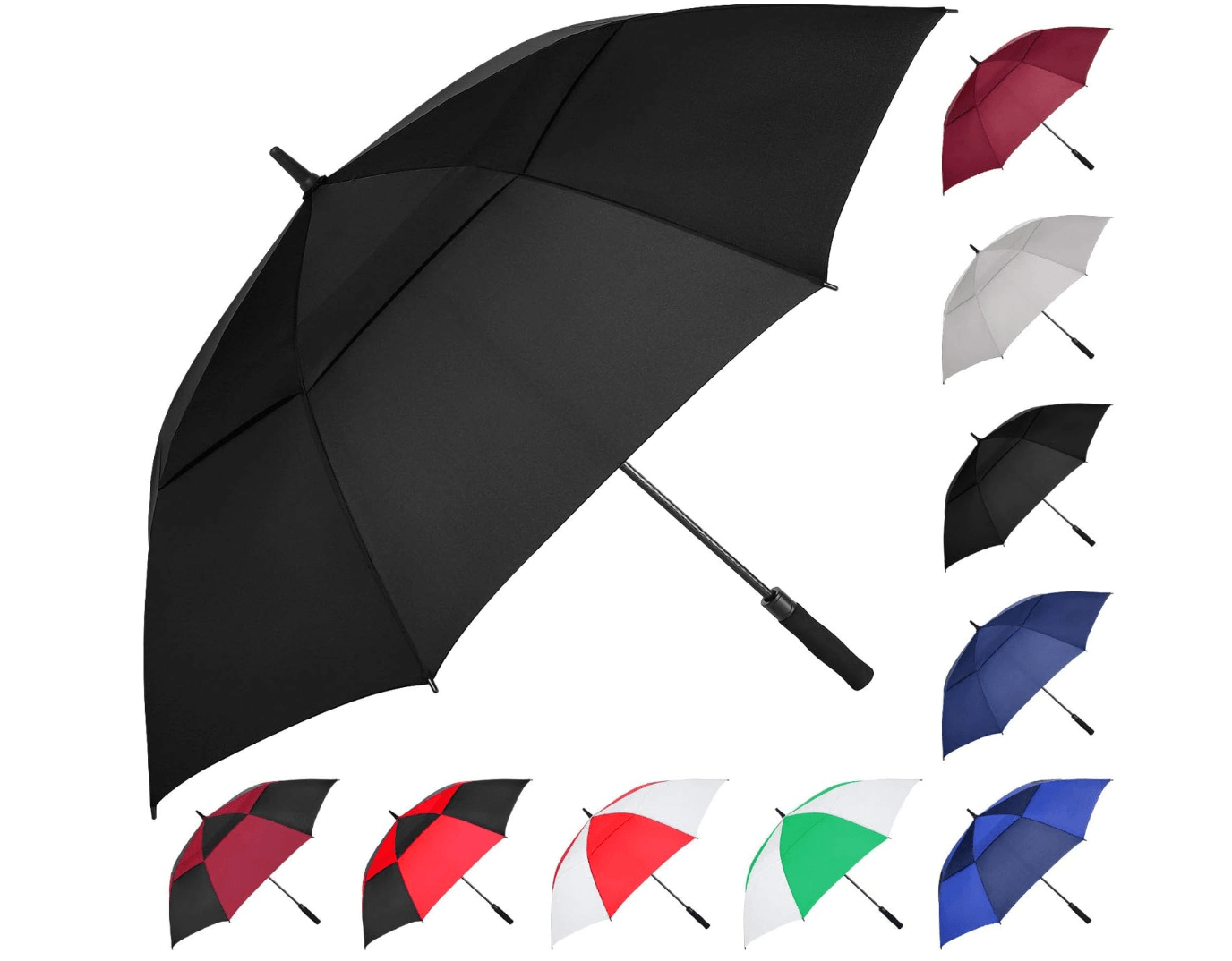 MRTLLOA Extra Large Golf Umbrella,54/62/68/72 Inch Automatic Open Umbrella